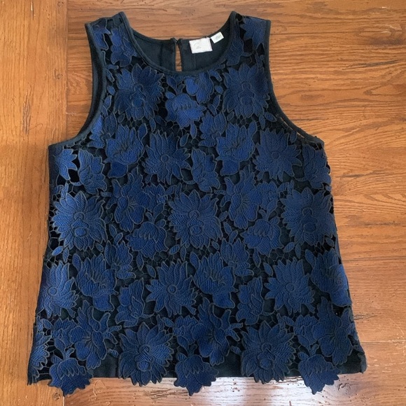 Anthropologie Postmark Koria Embroidered Lace Sleeveless Top Women’s Size M - Picture 12 of 12